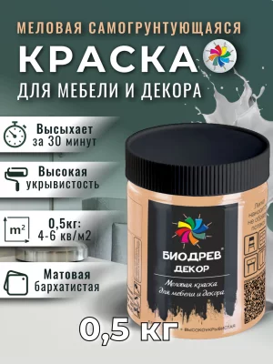 Биодрев «ДЕКОР» (меловая матовая краска для мебели и интерьера)